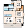 新屋敷ピアッツァビル 3LDKの間取り