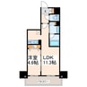 D‘プレイス九品寺 1LDKの間取り