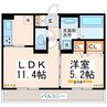 インペリアル 1LDKの間取り