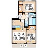 サンフラワー須屋 2LDKの間取り