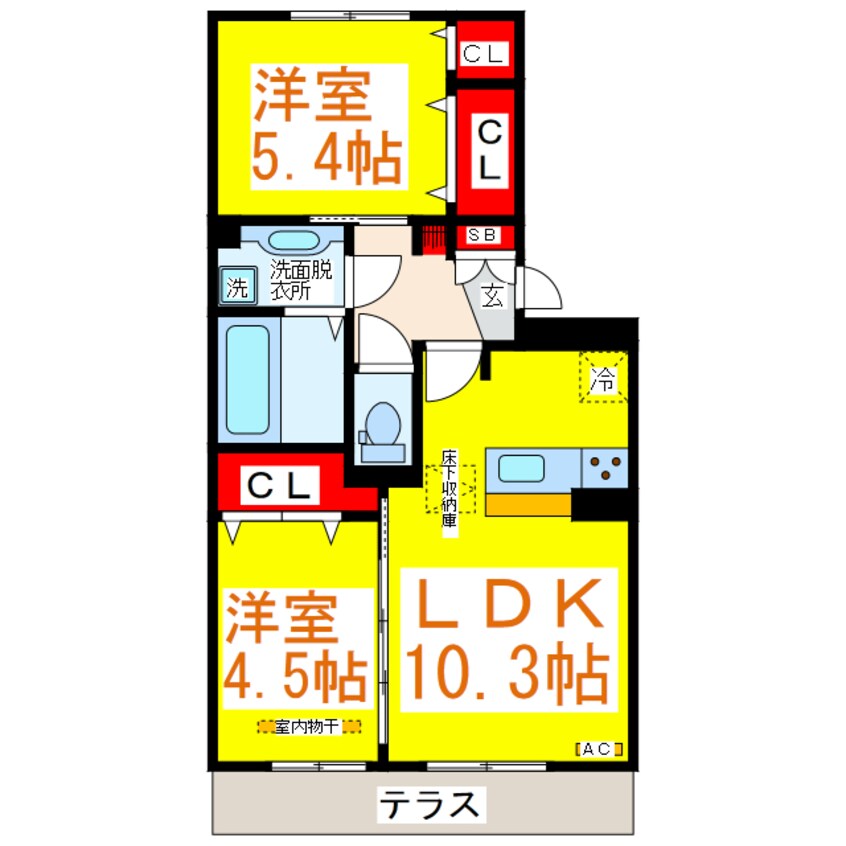 間取図 サンフラワー須屋