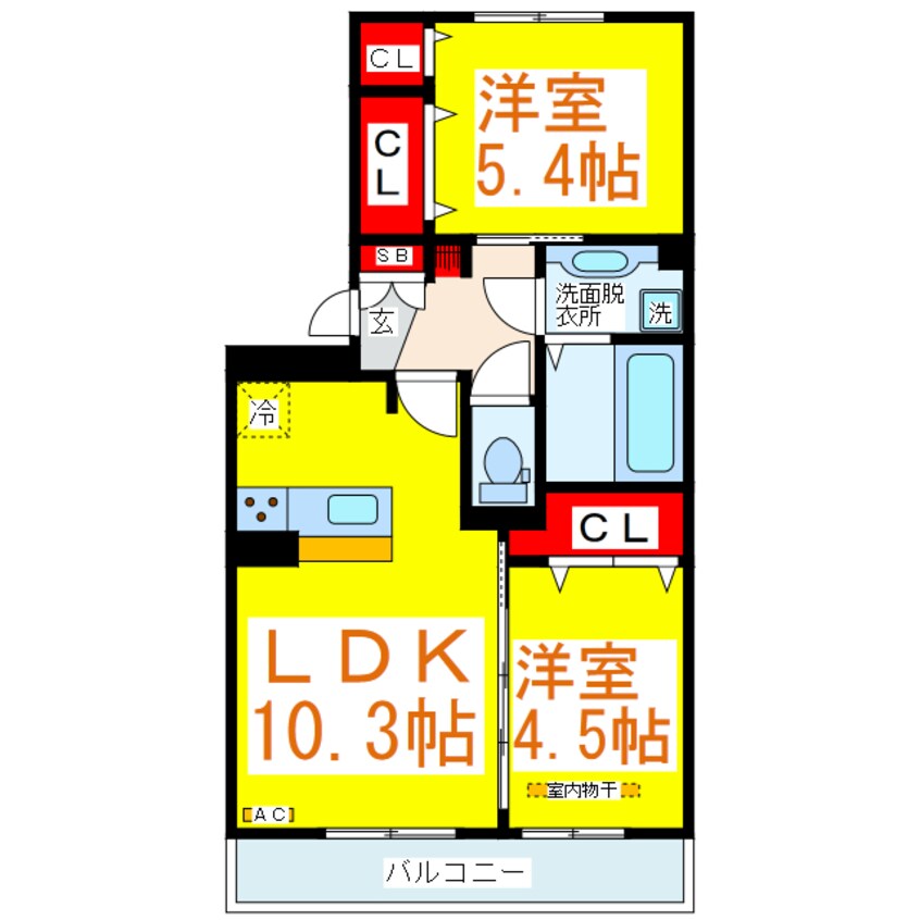 間取図 サンフラワー須屋