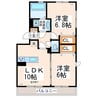 ヴィレッタ 2LDKの間取り