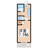 メゾンK 1Kの間取り
