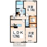 グレース　ソシア 2LDKの間取り
