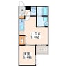 Grace新屋敷 1LDKの間取り