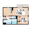 D-room飛田 1LDKの間取り