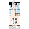 エスポワール藤崎 1Rの間取り
