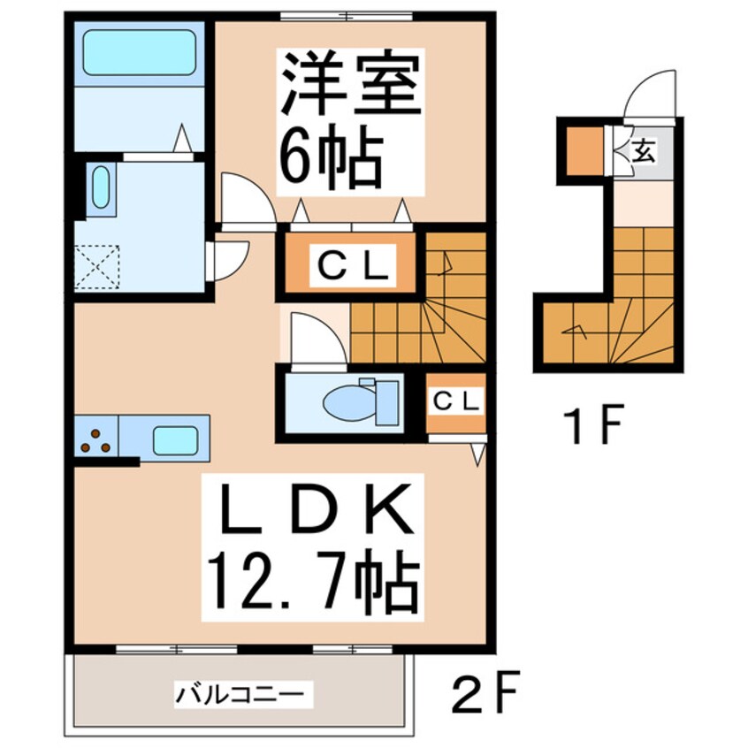 間取図 D-room須屋