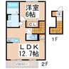 D-room須屋 1LDKの間取り