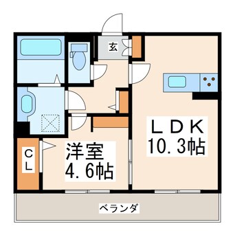 間取図 豊肥本線<阿蘇高原線>/東海学園前駅 徒歩13分 1階 築2年