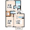 サンハイム須屋 2LDKの間取り
