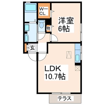 間取図 パレオＡ・Ｂ