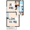 パレオＡ・Ｂ 1LDKの間取り