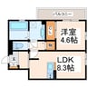 ネクサス黒髪桜坂 1LDKの間取り