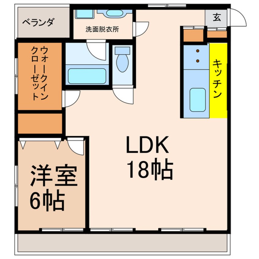 間取図 AFIELD坪井