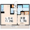 アーブルヒルズⅡ 1LDKの間取り