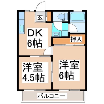 間取図 くろかみハイツ