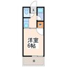 スカイハイツ新地 1Kの間取り