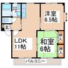 ＴＮハイツA・Ｂ 2LDKの間取り