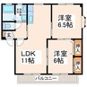 ＴＮハイツA・Ｂ 2LDKの間取り