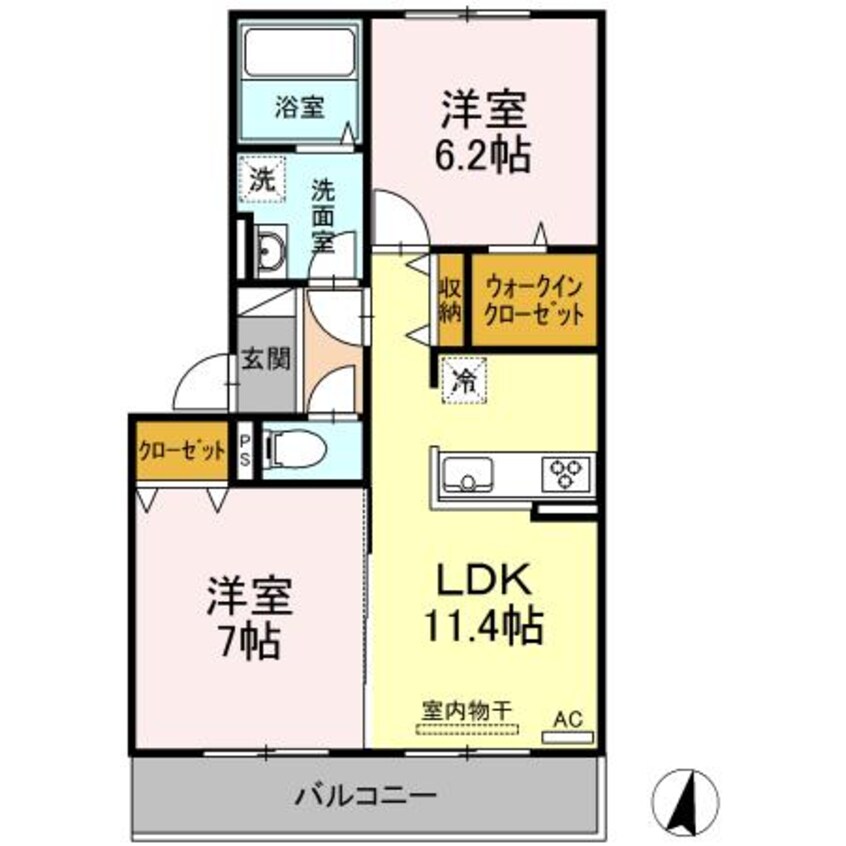 間取図 クレアレセント