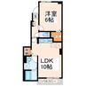 セレーノA 1LDKの間取り