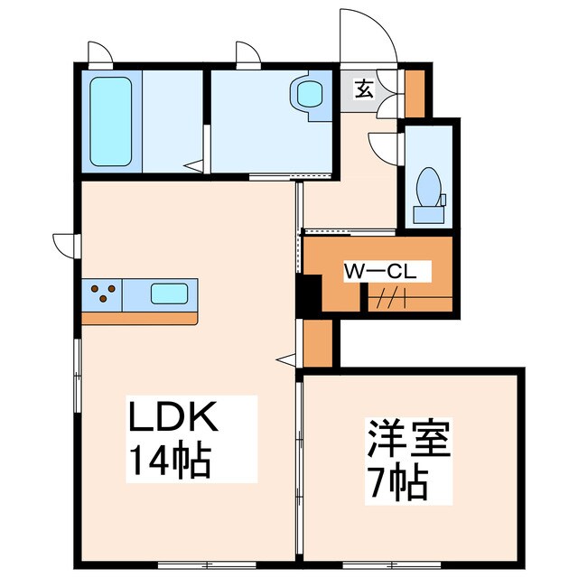 間取り図 クレセオ　ブレス　Ⅱ番館