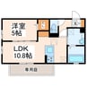 ボナール・三ツ石 1LDKの間取り