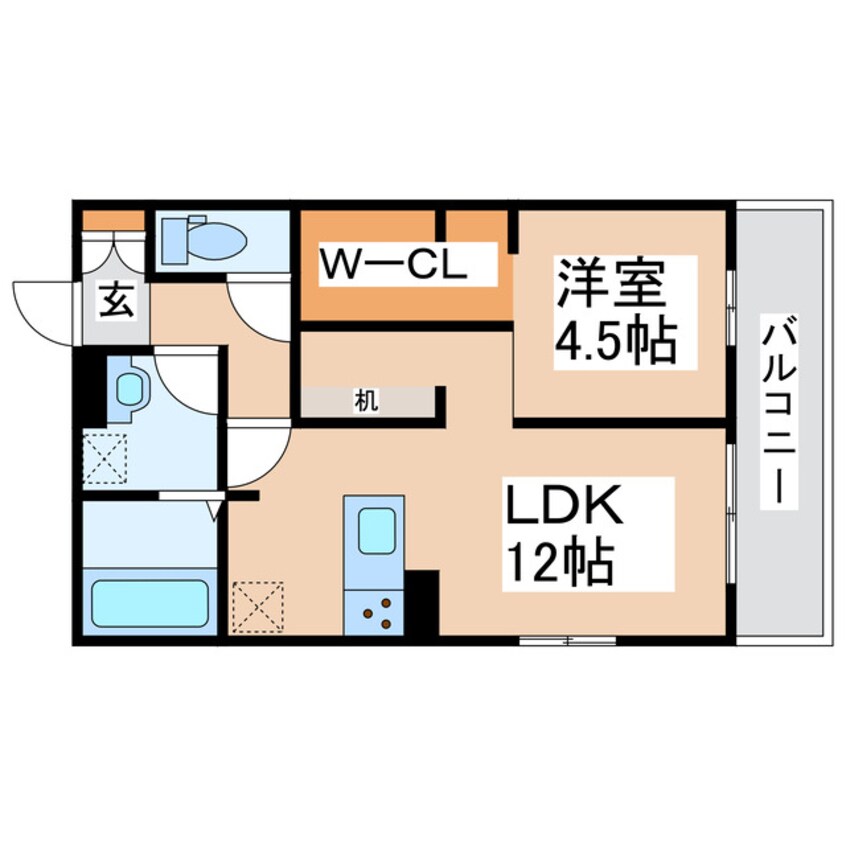 間取図 アルバルーチェ黒髪