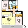 レジデンス’９５　Ｆ棟 2LDKの間取り