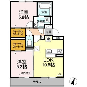 間取図 セキュレア須屋　K