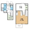 グランツ壺川 1SRの間取り