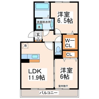 間取図 ヴァン・エスポワール　Ａ・Ｂ