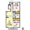 コンフォルタ・ウルゲ 2LDKの間取り