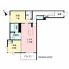 RICCO藤崎宮 2LDKの間取り