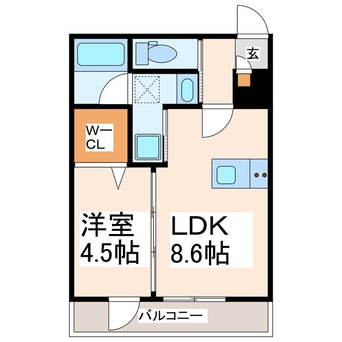 間取図 グッドラック五番館　β