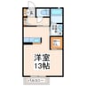 エールハウス 1Rの間取り
