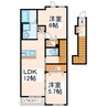 meteor 2LDKの間取り