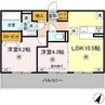 カーサフェリーチェ（清水新地） 2LDKの間取り