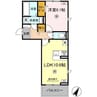 カーサフェリーチェ（清水新地） 1LDKの間取り