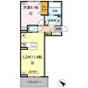 ディールーム清水新地 1LDKの間取り