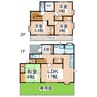 龍田陣内一戸建 4LDKの間取り