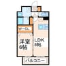CHAINON楡木 1LDKの間取り