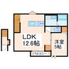 ホワイトステージSUYA 1LDKの間取り