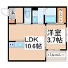 坪井6丁目新築アパート 1LDKの間取り
