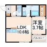 BRAVE BASE 坪井 1LDKの間取り