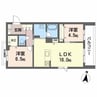 シャーメゾン壺川 2LDKの間取り