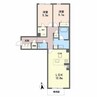 ヴェルメゾン須屋 2LDKの間取り