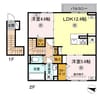 ソラーナⅡ 2LDKの間取り